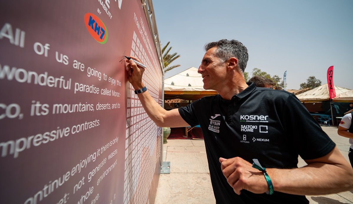 MIGUEL INDURAIN Y AINARA ELBUSTO, EN LA TITAN DESERT 2024